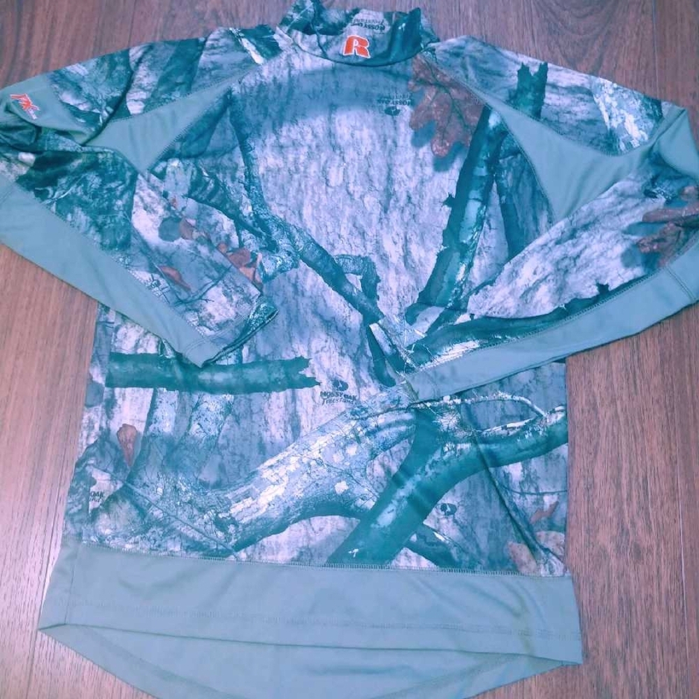 mossy oak camo long sleeve shirt Mens size M